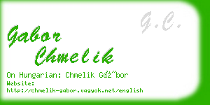 gabor chmelik business card